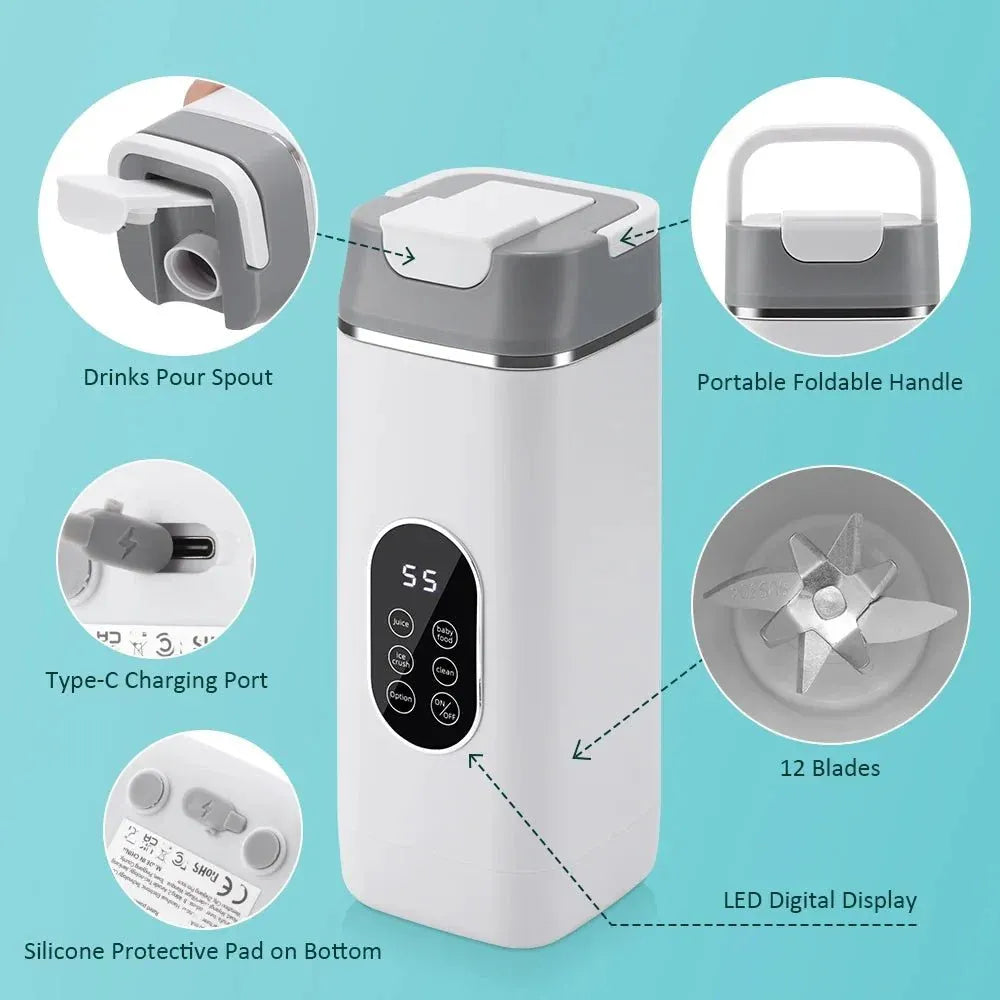 Portable Rechargeable Blender Bottle