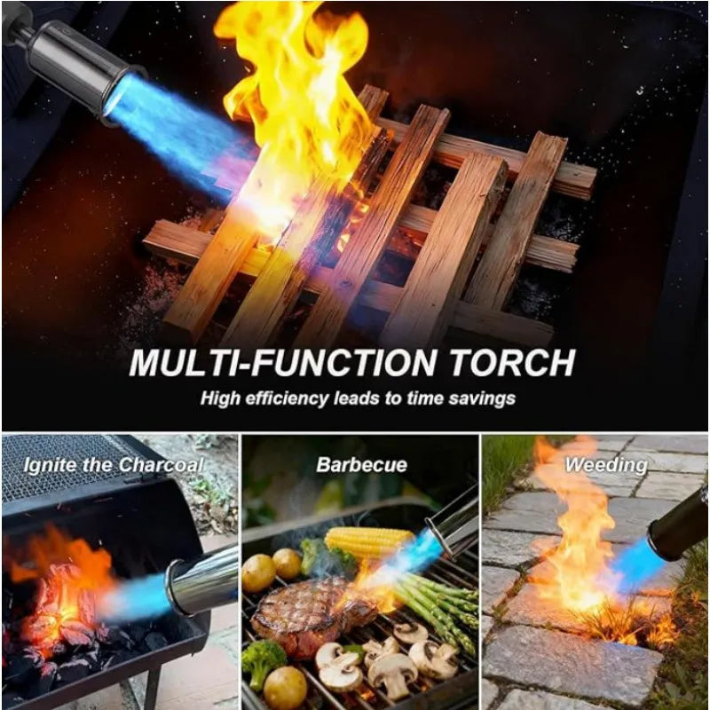 Adjustable Flame Torch Gun with Safety Lock