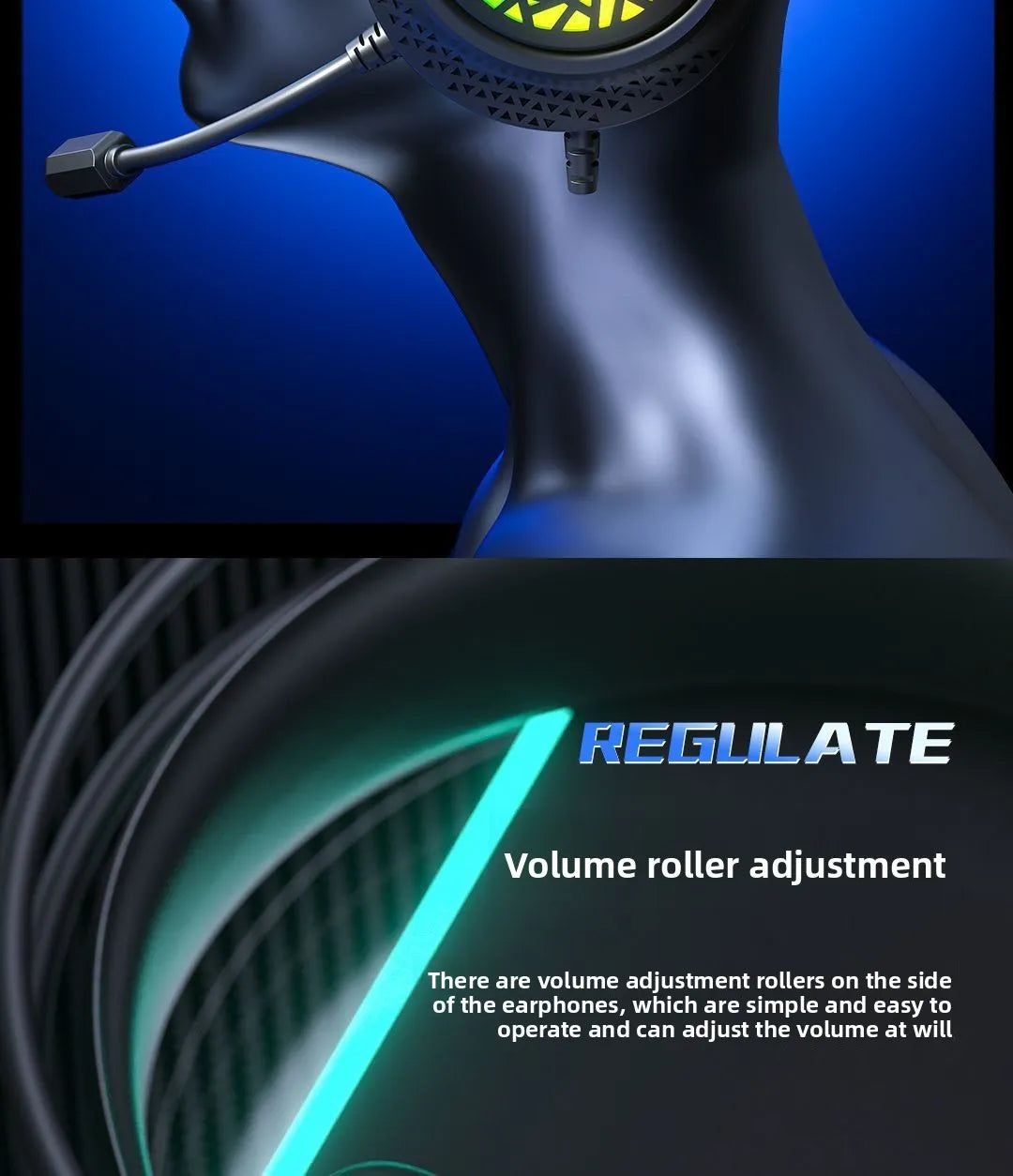 Over-ear wired headphones