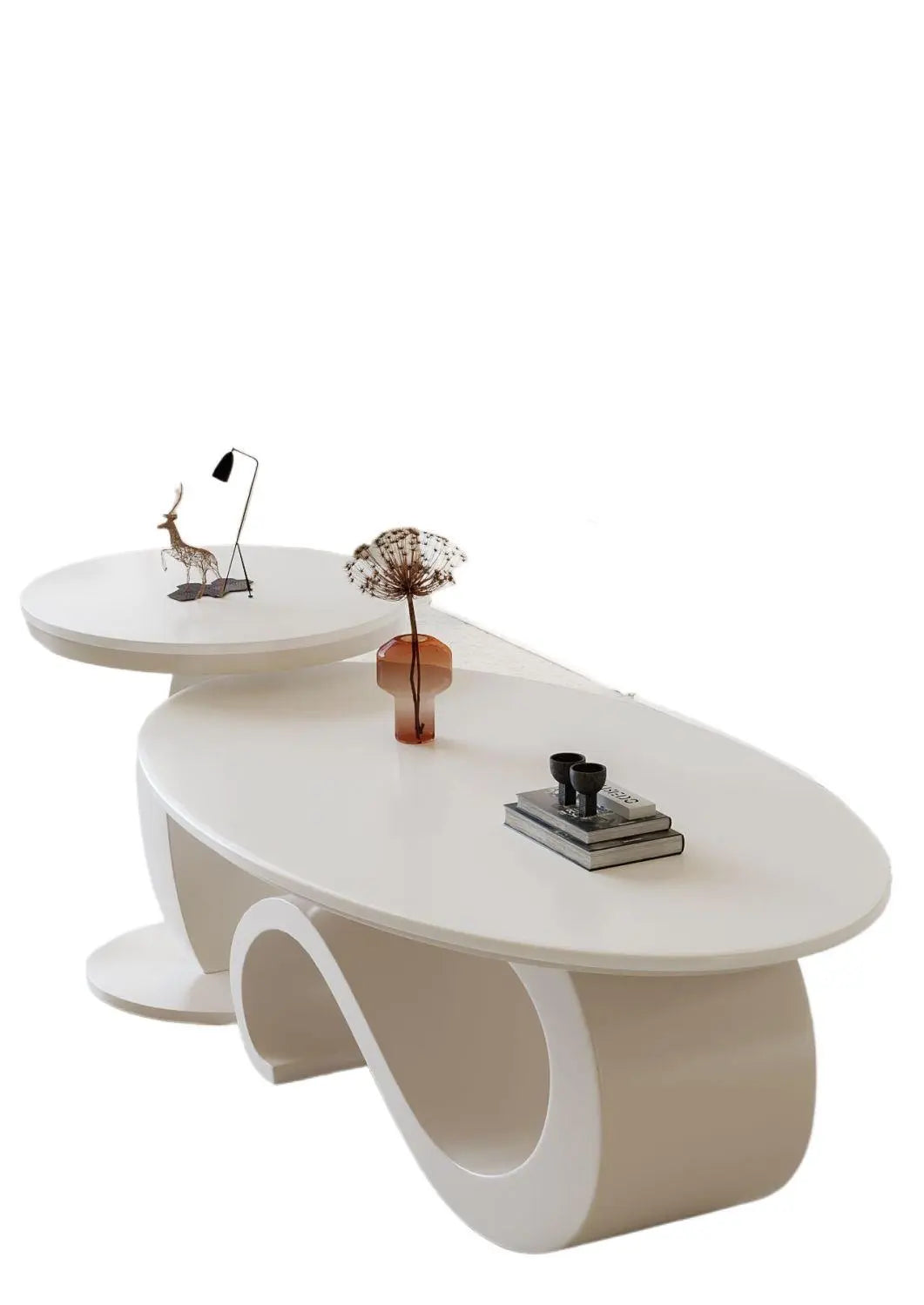 Italian Slate Oval Coffee Table Modern Home Furniture