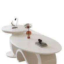 Italian Slate Oval Coffee Table Modern Home Furniture