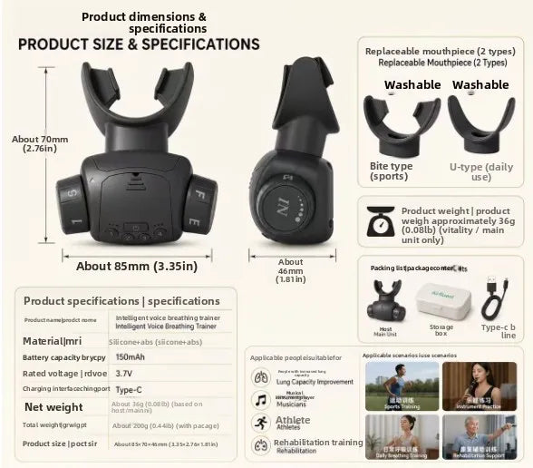 Intelligent Breathing Muscle Trainer