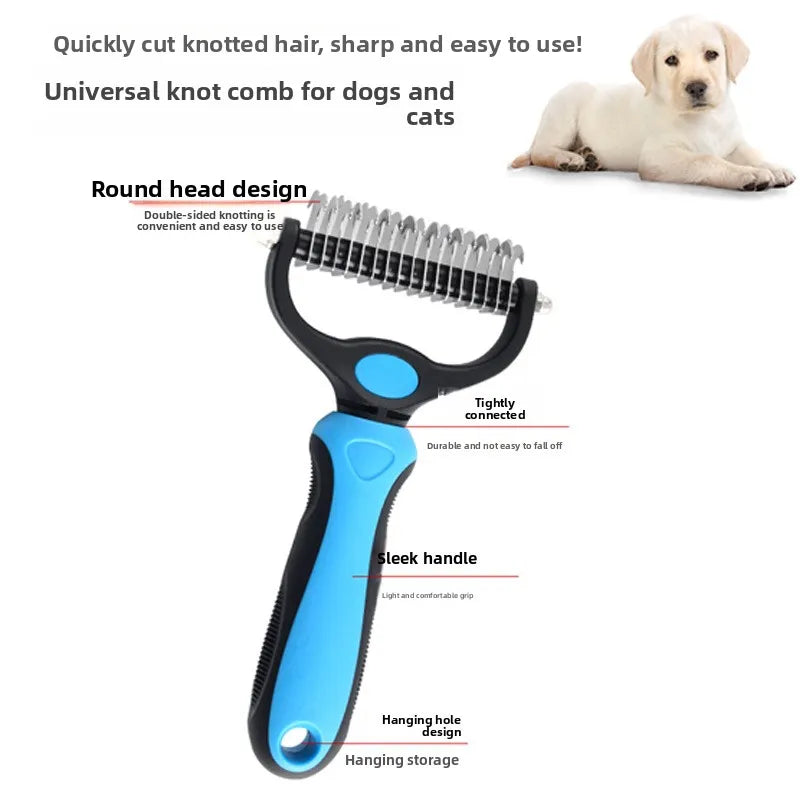 Universal Pet Hair Removal and Detangling Comb