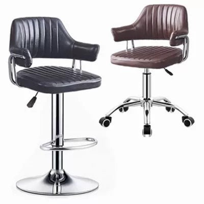 Front desk cash register high stool