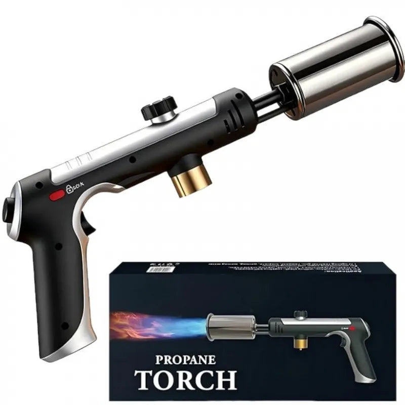 Adjustable Flame Torch Gun with Safety Lock
