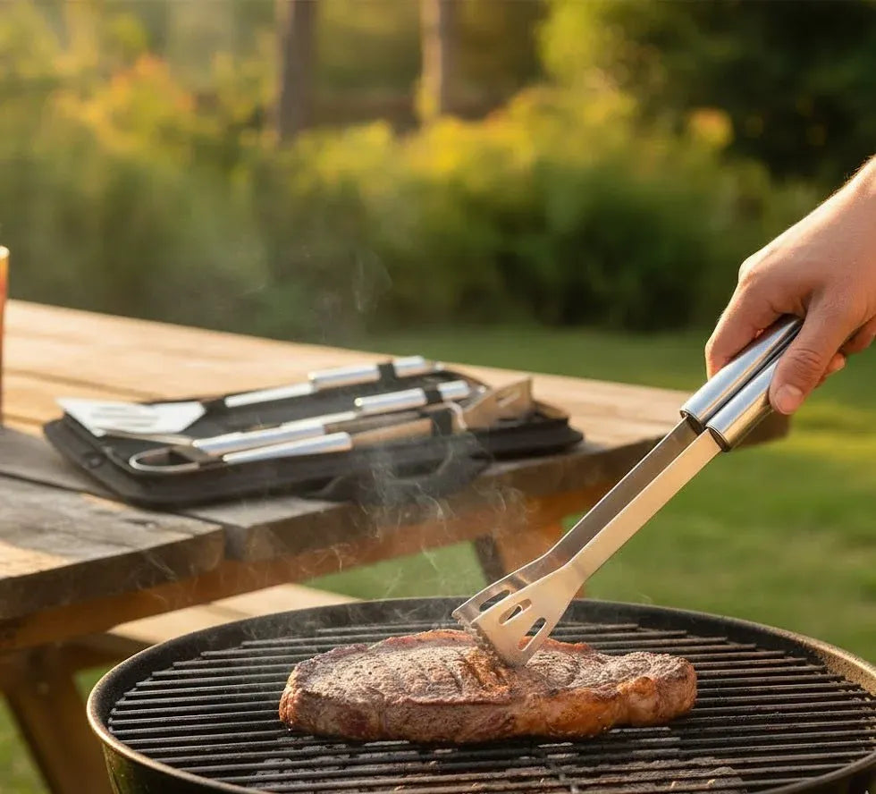 Compact BBQ Grill Tool Set