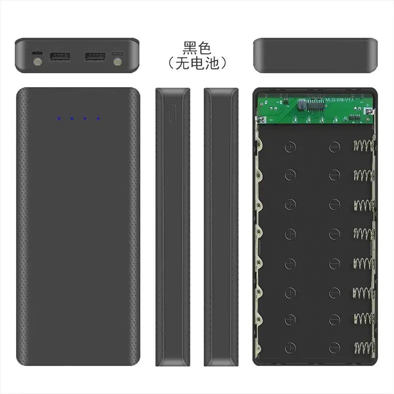 Type-C 8 USB Battery Charger with Weld-Free Charging