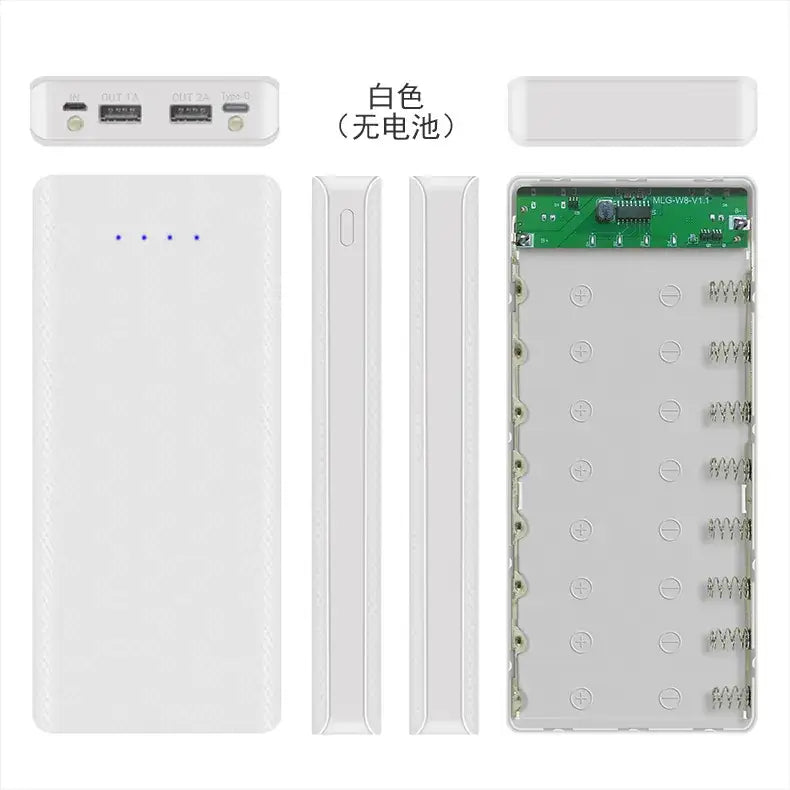 Type-C 8 USB Battery Charger with Weld-Free Charging