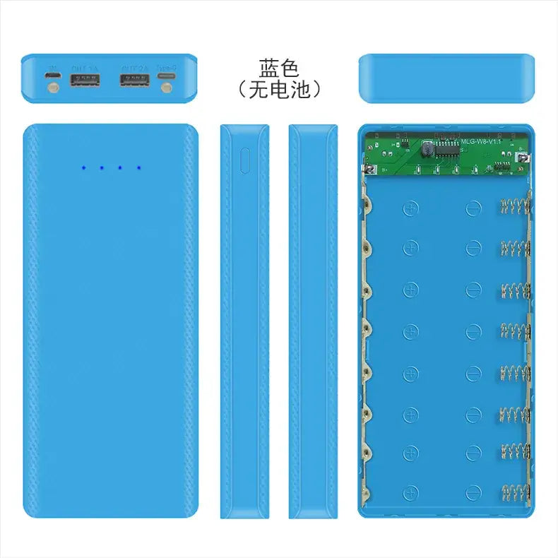Type-C 8 USB Battery Charger with Weld-Free Charging